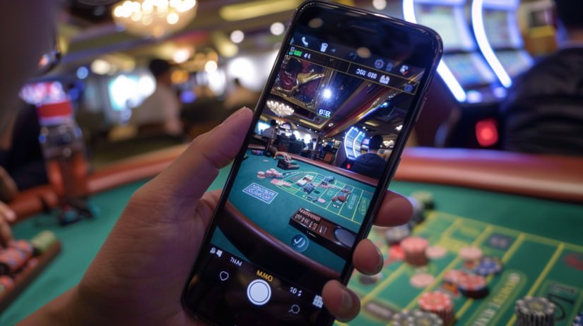 Antarmuka Dragon Fishing di tambak bet menampilkan ikan berenang dan panel kontrol senjata